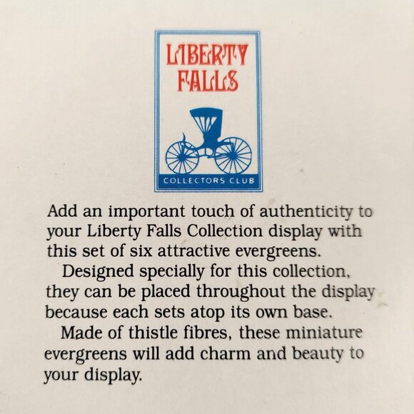 Liberty Falls Americana Collection 6 Miniature Trees Blue Christmas Bottle Brush - Picture 4 of 9